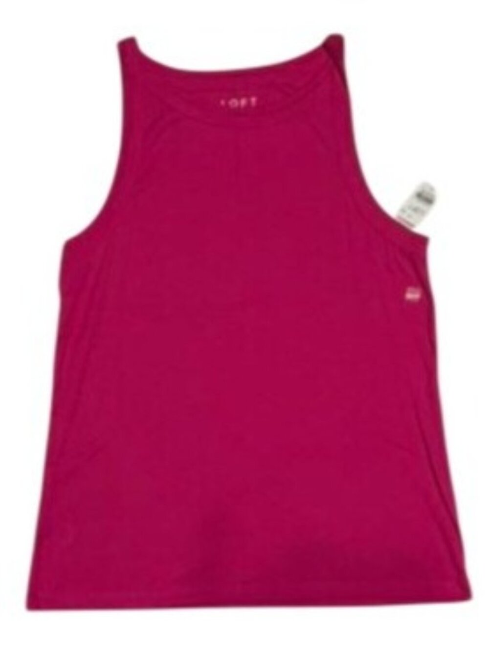 LOFT Pink Cotton Tank Top Womens XL Sleeveless Lightweight Summer Wear, NWT